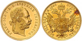 Franz Joseph I. 1848 - 1916
 Dukat 1886 Wien. 3,50g. Fr. 1245 vz