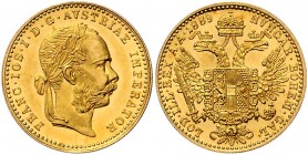 Franz Joseph I. 1848 - 1916
 Dukat 1889 Wien. 3,50g. Fr. 1248 vz