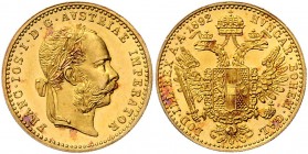 Franz Joseph I. 1848 - 1916
 Dukat 1892 Wien. 3,48g. Fr. 1251 vz/stgl