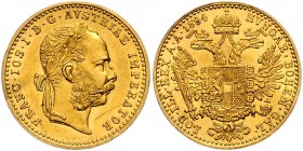 Franz Joseph I. 1848 - 1916
 Dukat 1894 Wien. 3,48g. Fr. 1253 vz