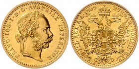 Franz Joseph I. 1848 - 1916
 Dukat 1899 Wien. 3,50g. Fr. 1258 vz/stgl