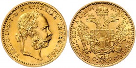 Franz Joseph I. 1848 - 1916
 Dukat 1904 Wien. 3,48g. Fr. 1263 vz