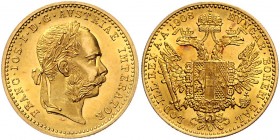 Franz Joseph I. 1848 - 1916
 Dukat 1908 Wien. 3,50g. Fr. 1267 vz