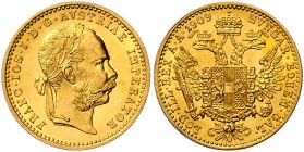 Franz Joseph I. 1848 - 1916
 Dukat 1909 Wien. 3,50g. Fr. 1268 vz