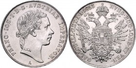 Franz Joseph I. 1848 - 1916
 Conventions - Taler 1853 A Wien. 26,02g. Fr. 1350 vz