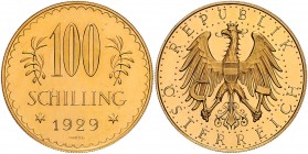 1. Republik 1918 - 1933 - 1938
 100 Schilling 1929 Wien. 23,56g. Her. 8 vz