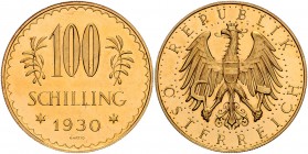 1. Republik 1918 - 1933 - 1938
 100 Schilling 1930 Wien. 23,54g. Her. 9 vz
