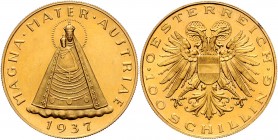 1. Republik 1918 - 1933 - 1938
 100 Schilling 1937 Wien. 23,56g. Her. 15 vz/stgl