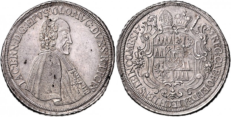 Olmütz Jakob von Liechtenstein 1738 - 1745
 Taler 1745 Brb. in besticktem Talar...