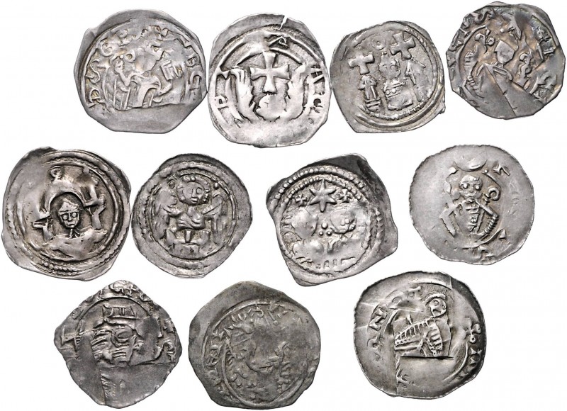 Erzbistum Salzburg Mittelater
Diverse Lot 15 Stück Friesacher Pfennige o. J. Fr...