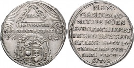 Erzbistum Salzburg Neuzeit
Max Gandolph von Küenburg 1668 - 1687 15 Kreuzer 1682 a.d. 1100-jährige Stiftsjubiläum. Salzburg. 6,24g. HZ 1991 ss/vz