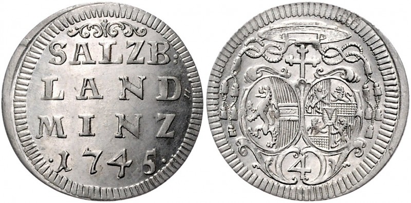 Erzbistum Salzburg Neuzeit
Jakob Ernst Graf Liechtenstein 1745 - 1747 Landbatze...