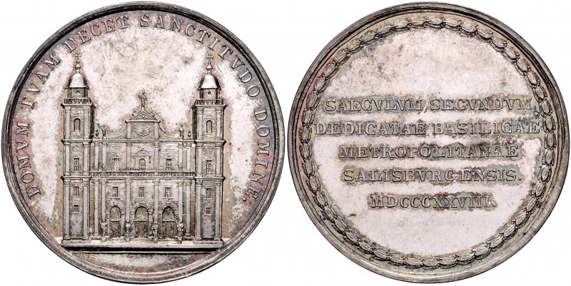 Salzburg unter österreichischer Regierung 1816 - 1938
 Silbermedaille 1828 auf ...