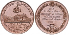 Salzburg unter österreichischer Regierung 1816 - 1938
 Kupfermedaille 1882 auf das 1300 jährige Stiftsjubiläum, von Drentwett, Dm 41,5 mm. Salzburg. ...