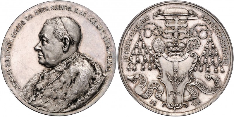 Salzburg unter österreichischer Regierung 1816 - 1938
 Silbermedaille 1898 auf ...