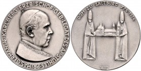 Salzburg unter österreichischer Regierung 1945 - heute
 Silbermedaille 1974 auf Erzbischof Karl Berg, 1200 Jahre Dom zu Salzburg, von Giacomo Manzu, ...