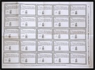 Kriegsdarlehens-Rückzahlungs-Coupon, 2 Gulden. Graz, 1794. 1794 - jährige steierische Kriegsdarlehens-Rückzahlungs-Coupons über ein Kapital von Fünfzi...