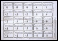 Kriegsdarlehens-Rückzahlungs-Coupon, 2 Gulden. Graz, 1794. „1794 - jährige steyerische Kriegsdarlehens-Rückzahlungs-Coupons über ein Kapital von Fünfz...