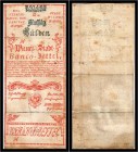 50 Gulden 1762, Formular, das unterste Drittel angeklebt. Kodnar/Künstner 7 s, Richter 7 F III-IV