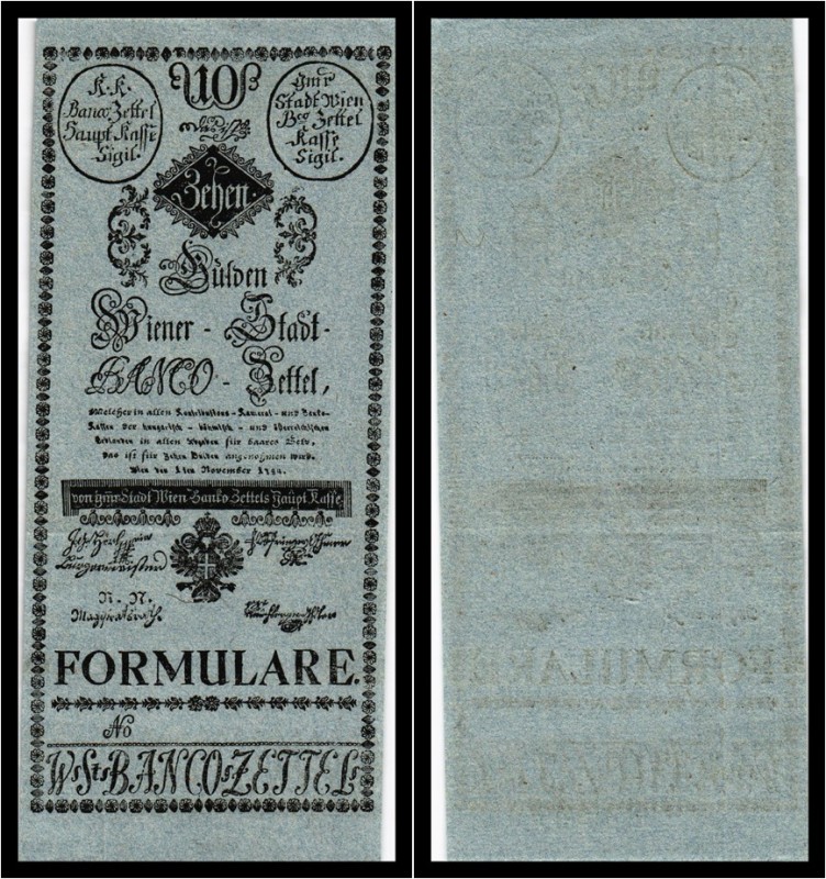 10 Gulden 1784, Formular. Kodnar/Künstner 17 s, Richter 17 F II