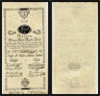 5 Gulden 1800, Ausgegebene Note. Kodnar/Künstner 32 a, Richter 32 I/II