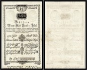 10 Gulden 1800, Ausgegebene Note. Kodnar/Künstner 33 a, Richter 33 II
