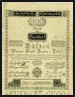 100 Gulden 1800, Ausgegebene Note. Kodnar/Künstner 36 a, Richter 36 III-IV