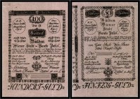 100 Gulden 1800, Formular. Kodnar/Künstner 36 s, Richter 36 F/d II