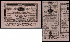 1.000 Gulden 1800, Formular. Kodnar/Künstner 38 s, Richter 38 F/d II