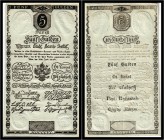 5 Gulden 1806, Ausgegebene Note. Kodnar/Künstner 41 a, Richter 39 I