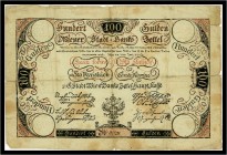100 Gulden 1806, Ausgegebene Note. Kodnar/Künstner 45 a, Richter 43 IV