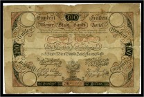 100 Gulden 1806, Ausgegebene Note. Kodnar/Künstner 45 a, Richter 43 IV-V