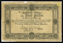5 Gulden 1811, Ausgegebene Note. Kodnar/Künstner 49 a, Richter 47 V