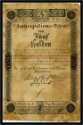 5 Gulden 1813, ZEITGENÖSSISCHE FÄLSCHUNG ? oder prägeschwach. Kodnar/Künstner 54 a, Richter - IV
