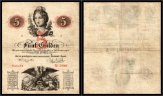 5 Gulden 1859, Ohne Aufdruck. Kodnar/Künstner 95 a, Richter 132 III-IV