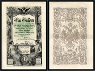 1 Gulden 1866, Ohne Aufdruck. Kodnar/Künstner 101 a, Richter 138 II