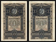 1 Gulden 1882, Ohne Aufdruck. Kodnar/Künstner 108 a, Richter 145 II-III