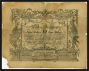 10 Gulden 1851, Reichs-Schatzschein. Kodnar/Künstner C 26 a, Richter 113 IV-V