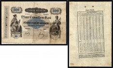 Wiener Commissions-Bank. Cassa-Schein über 500 Gulden (1872) III