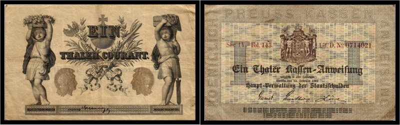 Deutschland - Preussen - 1 Thaler Courant 1861 III
