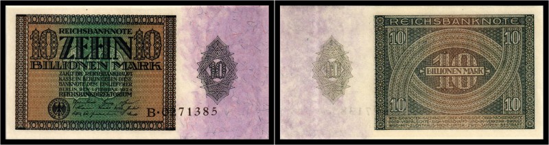 Zehn Billionen Mark 1924. Ro.DEU-167 I-