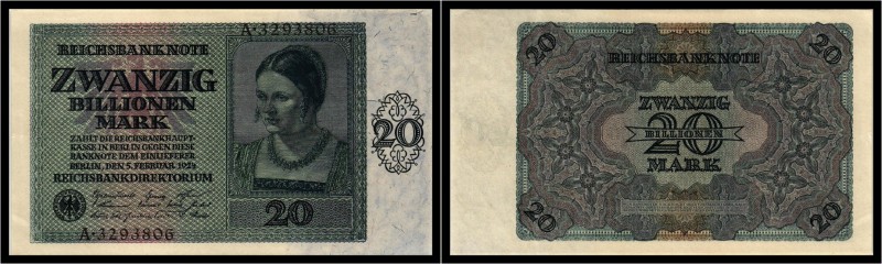 Zwanzig Billionen Mark 1924. Ro.DEU-168 I-