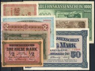 Deutschland - Grabowski EWK-40-47. - Darlehenskasse Ost, Kowno (Mark-Währung) 1918. Vollständige Folge aller 8 Werte III