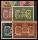 Italien - Venedig - Cassa Veneta 1918 - 5,10, 50 Centesimi, 1,2,10, 20 Lire (stockfleckig), sonst I