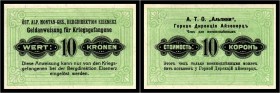 Österreich-Ungarn - Lagergeld - Konvolut von ca. 218 Scheinen, dazu 6 Orig.-Ausgabe-Kuverts I-II