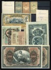 Rußland - Provinzen - Lot von 11 Banknoten I-III