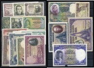 Spanien - Lot von 18 Banknoten vor 1945 I-III