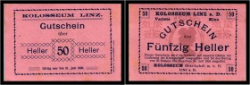 Linz - Kolosseum - 2,50 Heller 1920 - 2 Farben I