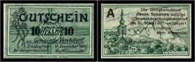 Vorchdorf - Serien A - Z, mit 10,20,25,30,40,50,60,70,75,80 Heller 1920 - 2 Farben - KKN.S 1119 II. b, III. b. I