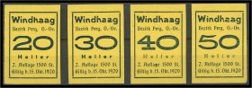 Windhag - 20,30,40, 50 Heller - 11 dverse Serien - KKN.S 1243 II.a, III a,b, c, IV a, b,c, d, g, h, 1248b. I